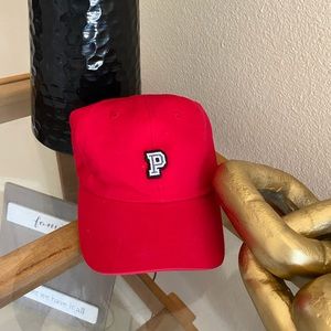Pink branded bold hat